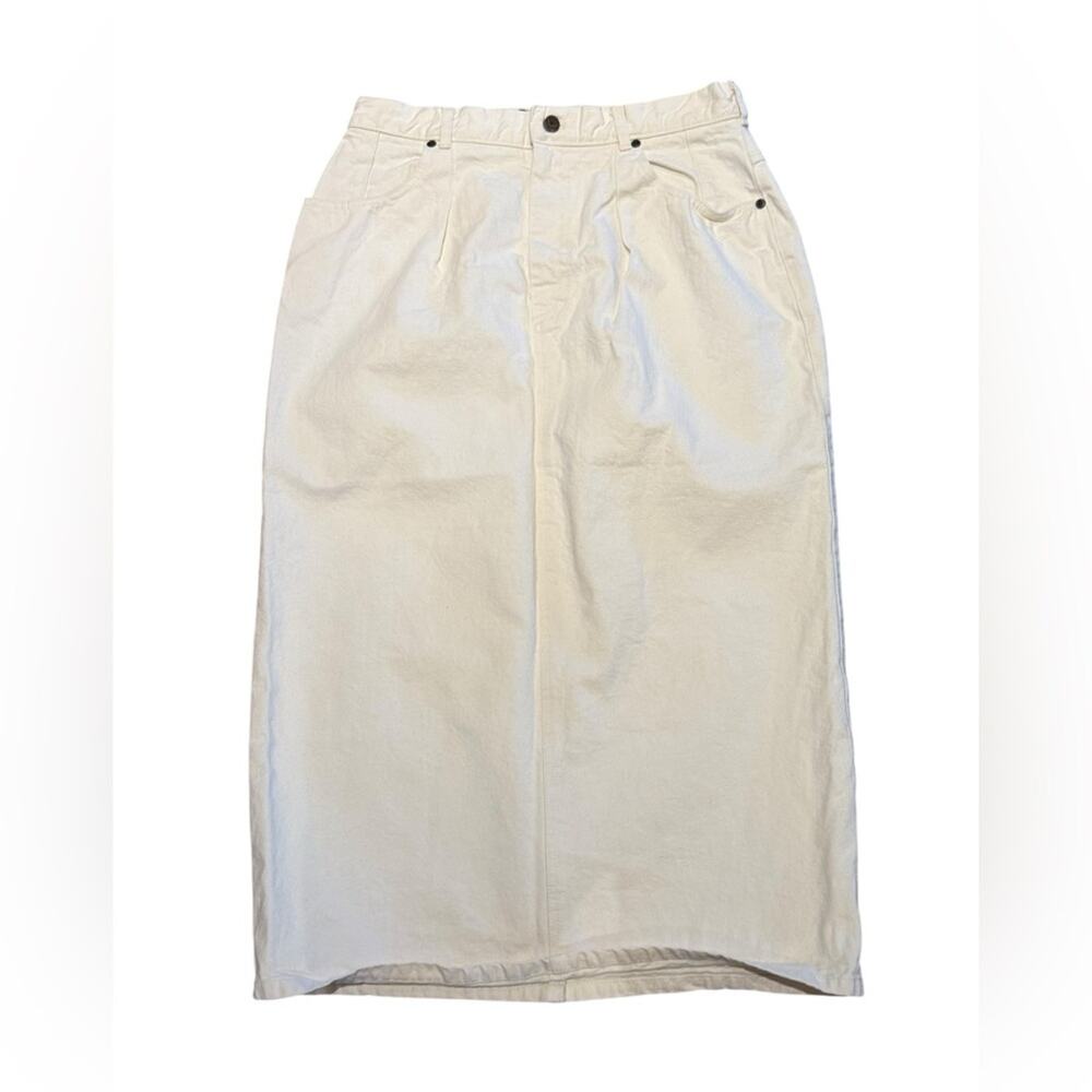 Vintage Willowbend Women’s Size 16 (32 x 34)Cream Long Pencil Skirt Made in USA - Picture 1 of 6